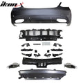 AMG-Style Rear Bumper with Diffuser and Muffler Tips