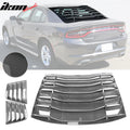 V2 Style Rear Window Louver with Side Scoops
