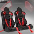 PU Carbon Racing Seat with 5-Point Cam-Lock Belt
