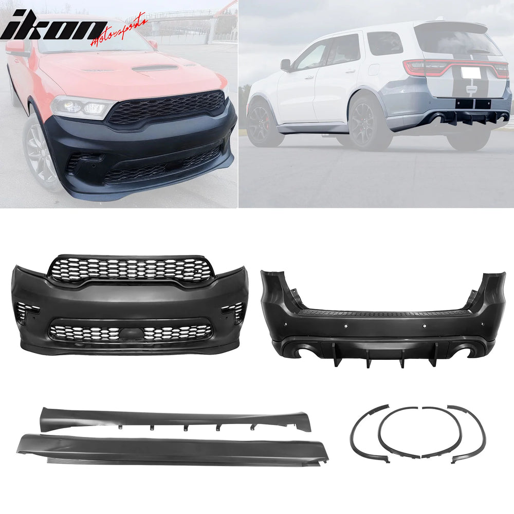 Hellcat Style Front and Rear Bumper Cover w/ Diffuser Lip