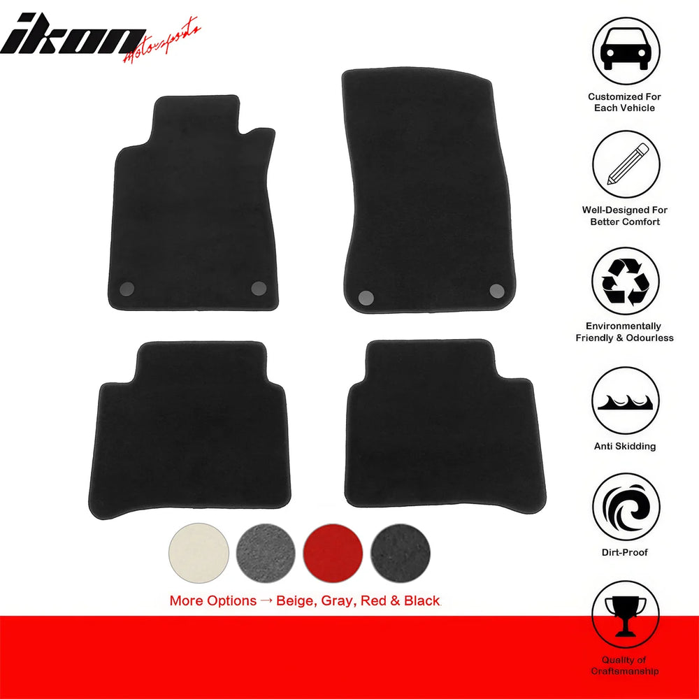 Black Nylon Carpet Floor Mats
