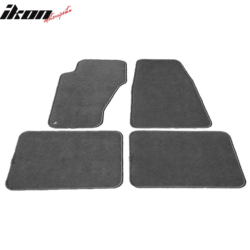 Nylon Floor Mat Set, 4-Piece Gray