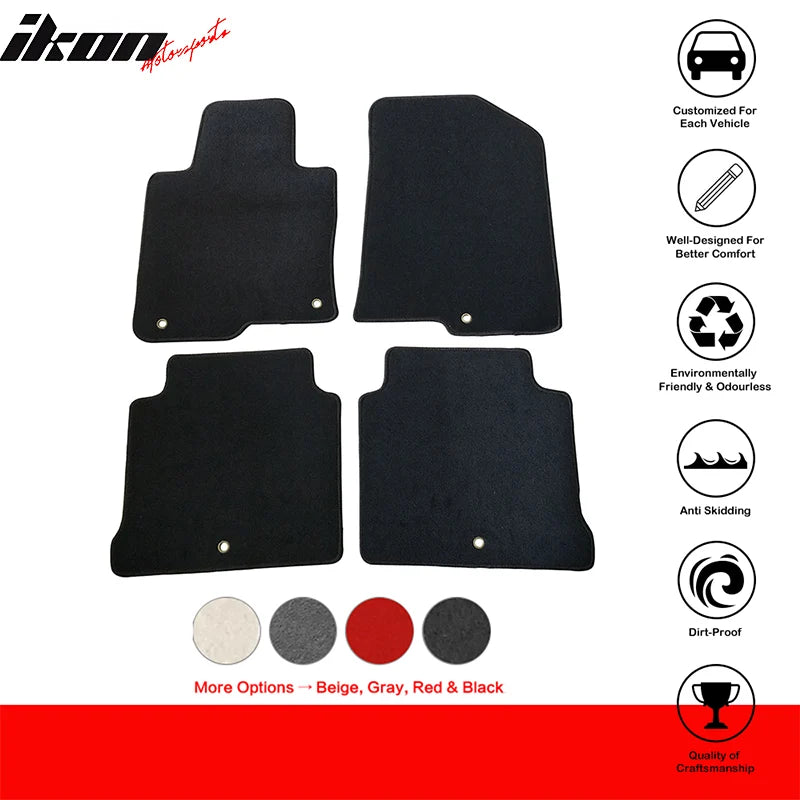 4-Piece Nylon Car Floor Mat Set