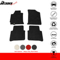 Black Nylon Carpeted Floor Mat Set