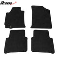 Black Nylon Carpeted Floor Mat Set