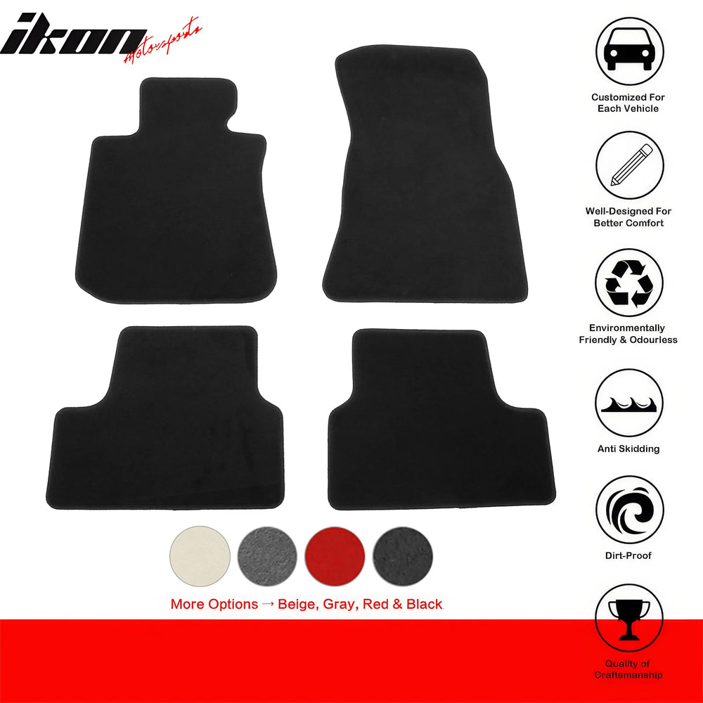 4-Piece Nylon Carpet Floor Mat Set