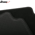 4-Piece Black Nylon Floor Mat Set