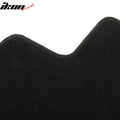 4-Piece Black Nylon Floor Mat Set