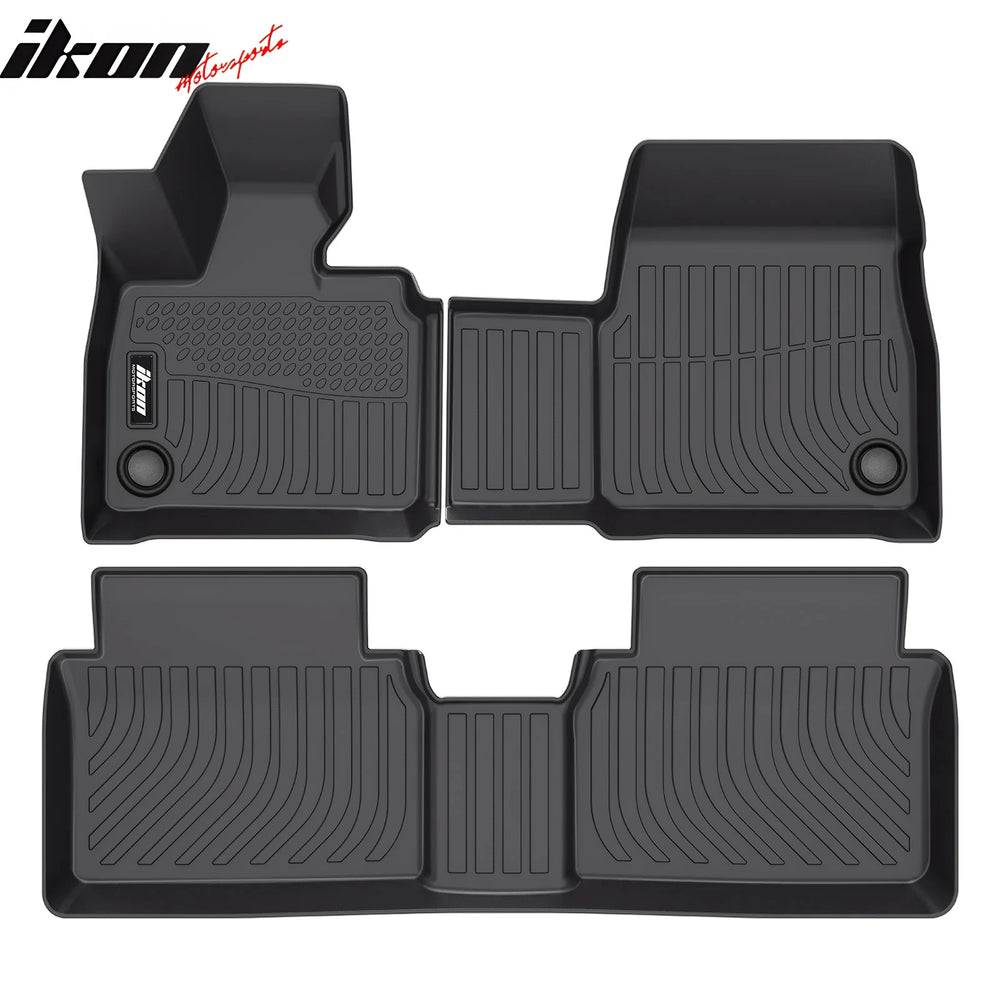 3D Molded All-Weather Floor Mats, Black, 3-Piece Set