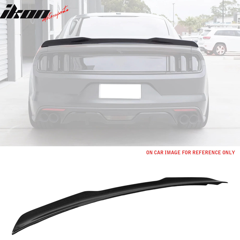 V Style Carbon Fiber Rear Trunk Spoiler