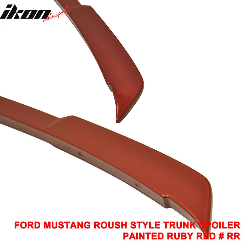 R Style Ruby Red Metallic ABS Rear Spoiler Wing