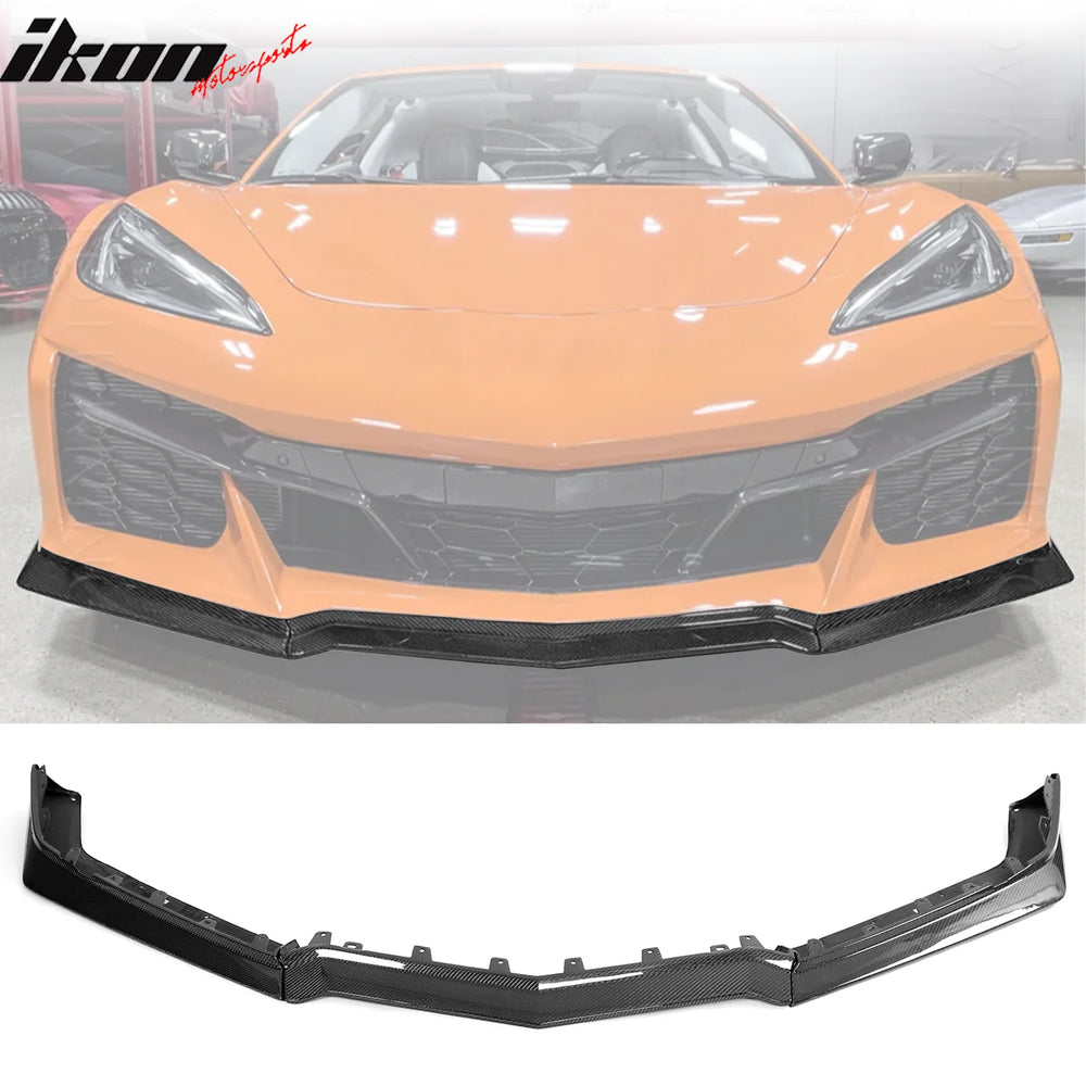 3-Piece Front Bumper Lip Carbon Fiber