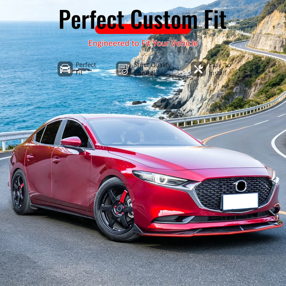 IKON Style 3-Piece Front Bumper Lip