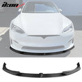 V Style Carbon Fiber Front Bumper Lip