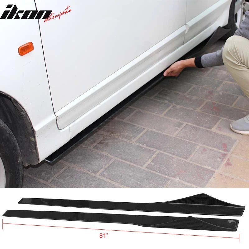 81-Inch Carbon Fiber Side Skirt Extensions