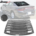 IKON Style/V1 Style Carbon Fiber Hydro-Dip Rear and Side Window Louver Set