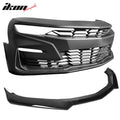 SS Style Unpainted Bumper Cover with Gloss Black Lip