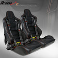 Universal Racing Seat with Dual Slider Belt System