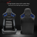 PU Leather Seat Cover w/ Blue Bezel