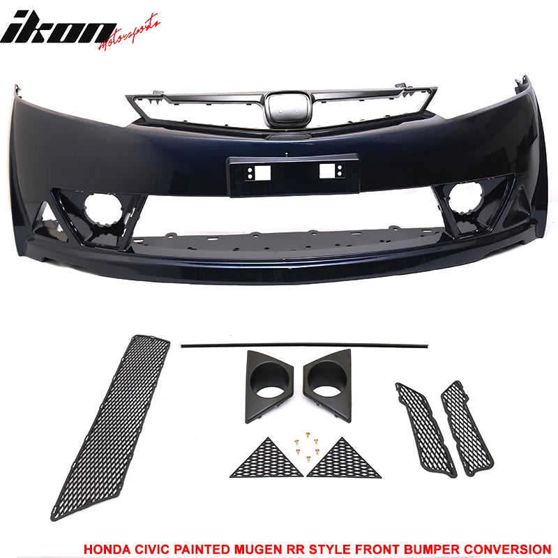 Mugen RR Style Front Bumper with Fog Lights and Grille