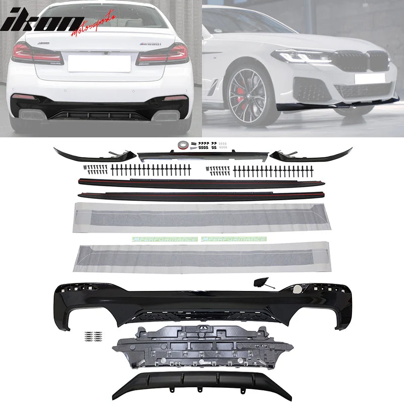 MP Style Front Lip, Side Skirts, and Rear Diffuser Kit