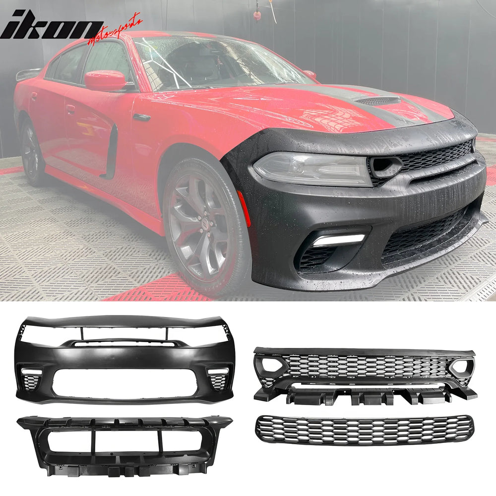 Widebody Front Bumper Kit with LED Fog Light Covers