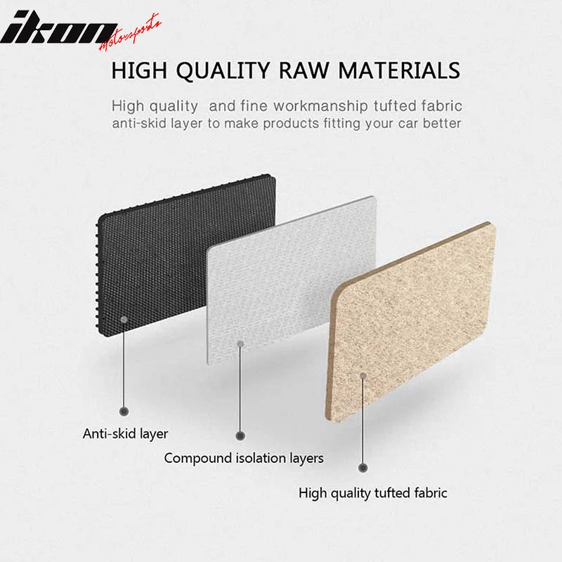 4-Piece Nylon Floor Mat Set