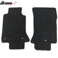 2-Piece Black Nylon Floor Mat Set