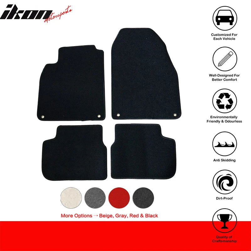 4-Piece Carpet Floor Mat Set