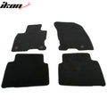 Black Nylon Carpet Floor Mat Set