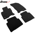 Black Nylon Carpet Floor Mat Set