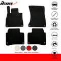 Nylon Carpet Floor Mats, Black, Set of 4