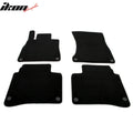 Nylon Carpet Floor Mats, Black, Set of 4