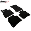 Nylon Carpet Floor Mats, Black, Set of 4