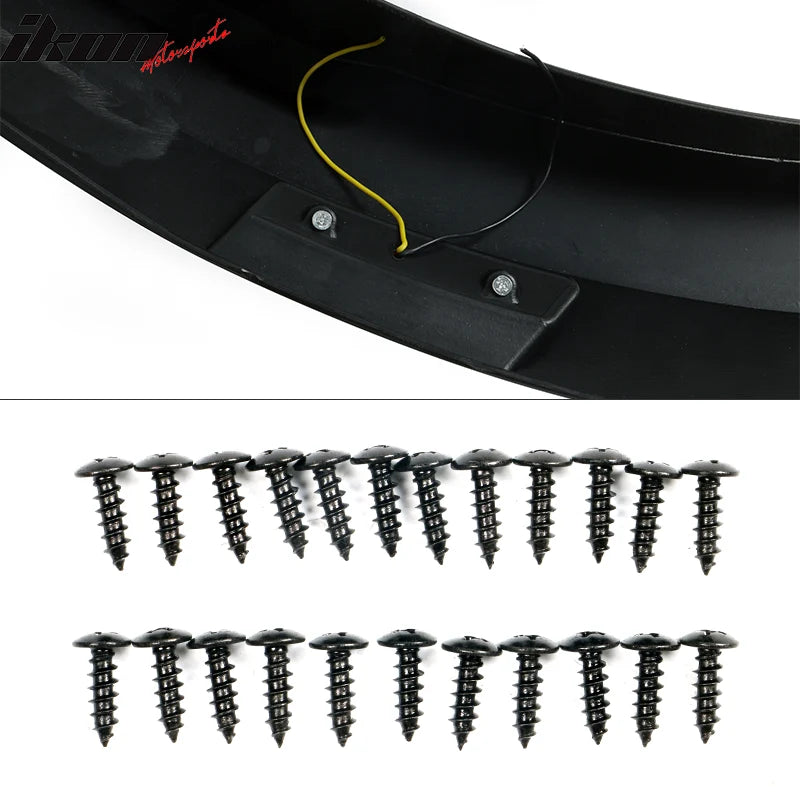 R Style Fender Flares 4-Piece Matte Black