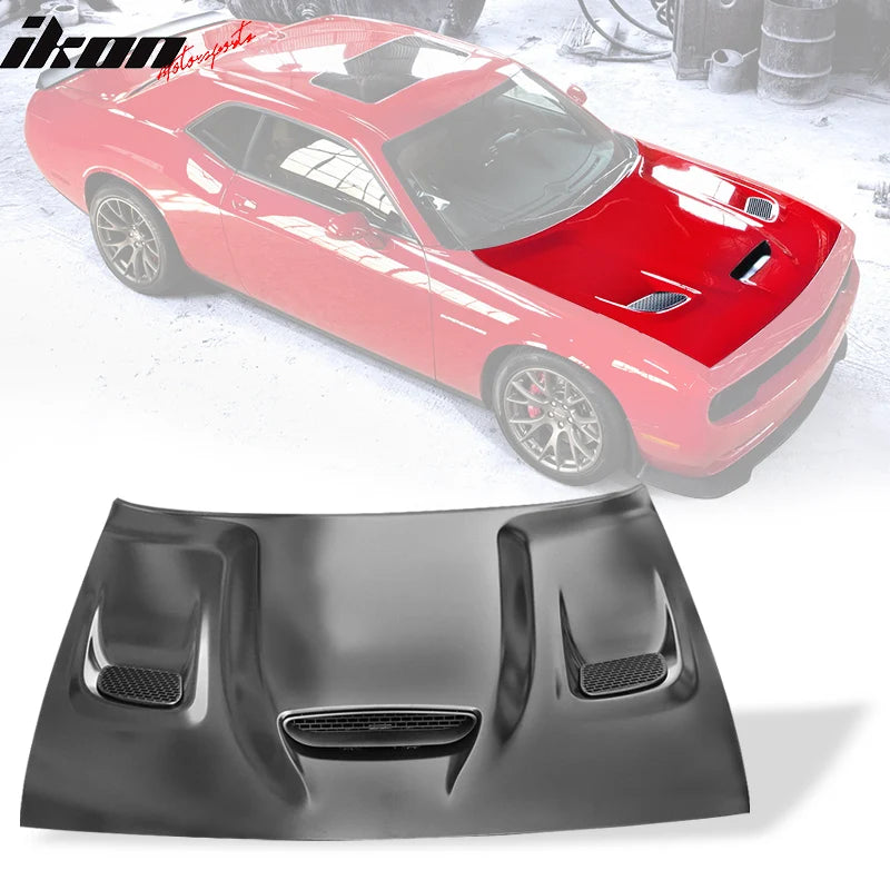 Aluminum Hood with Functional Scoop