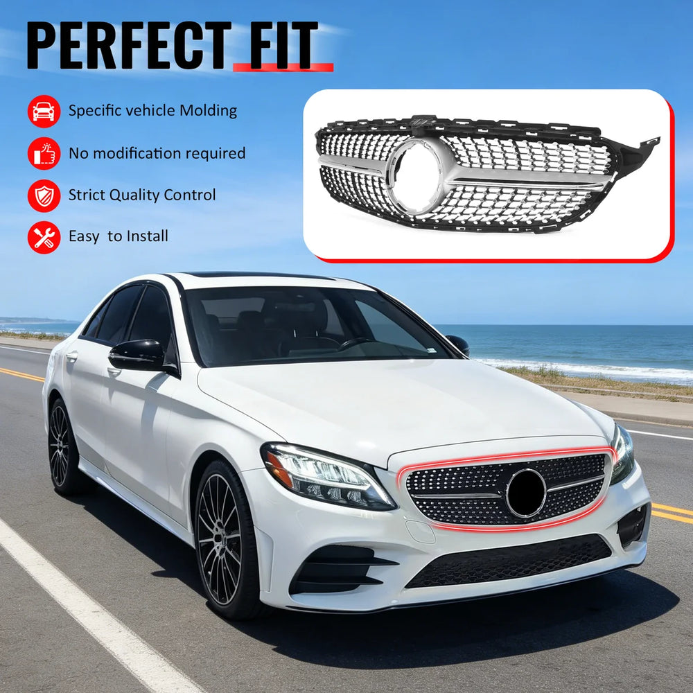 Diamond Style Front Upper Grille