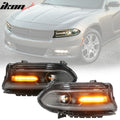 Projector Headlights w/ Sequential Turn Signals & LED DRL