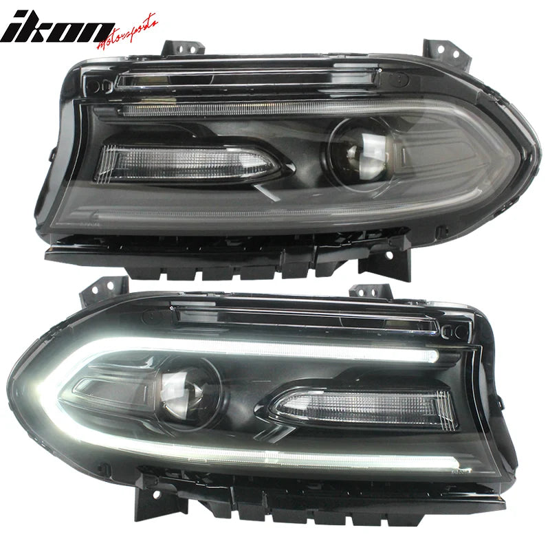 Projector Headlights w/ Sequential Turn Signals & LED DRL