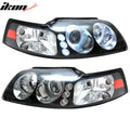 Projector Headlights, Amber Pair