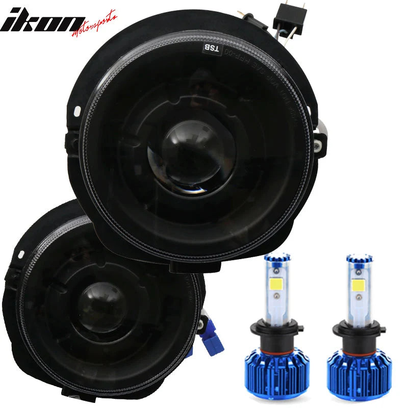 Projector Headlight Black Housing