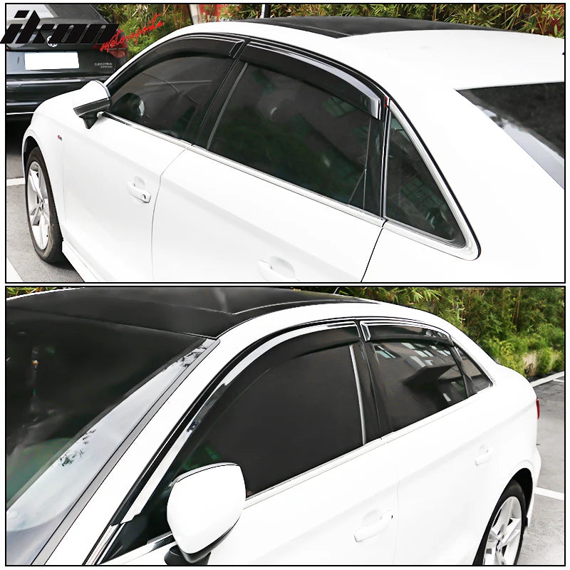 4-Piece Slim Style Window Visor Set