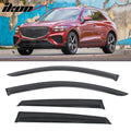 Smoke/Tinted Tape-On Window Visors
