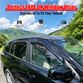 4-Piece Slim Window Visor Set