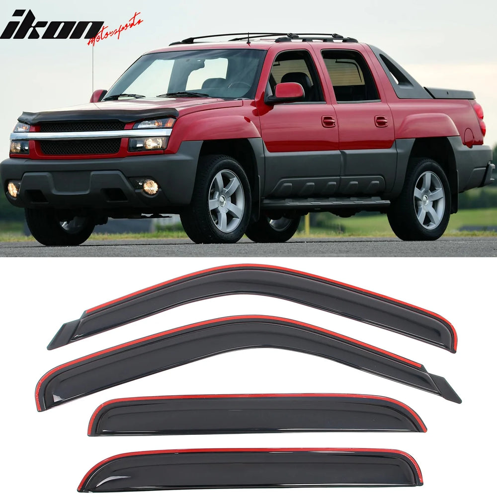 Smoke In-Channel Window Visor Set