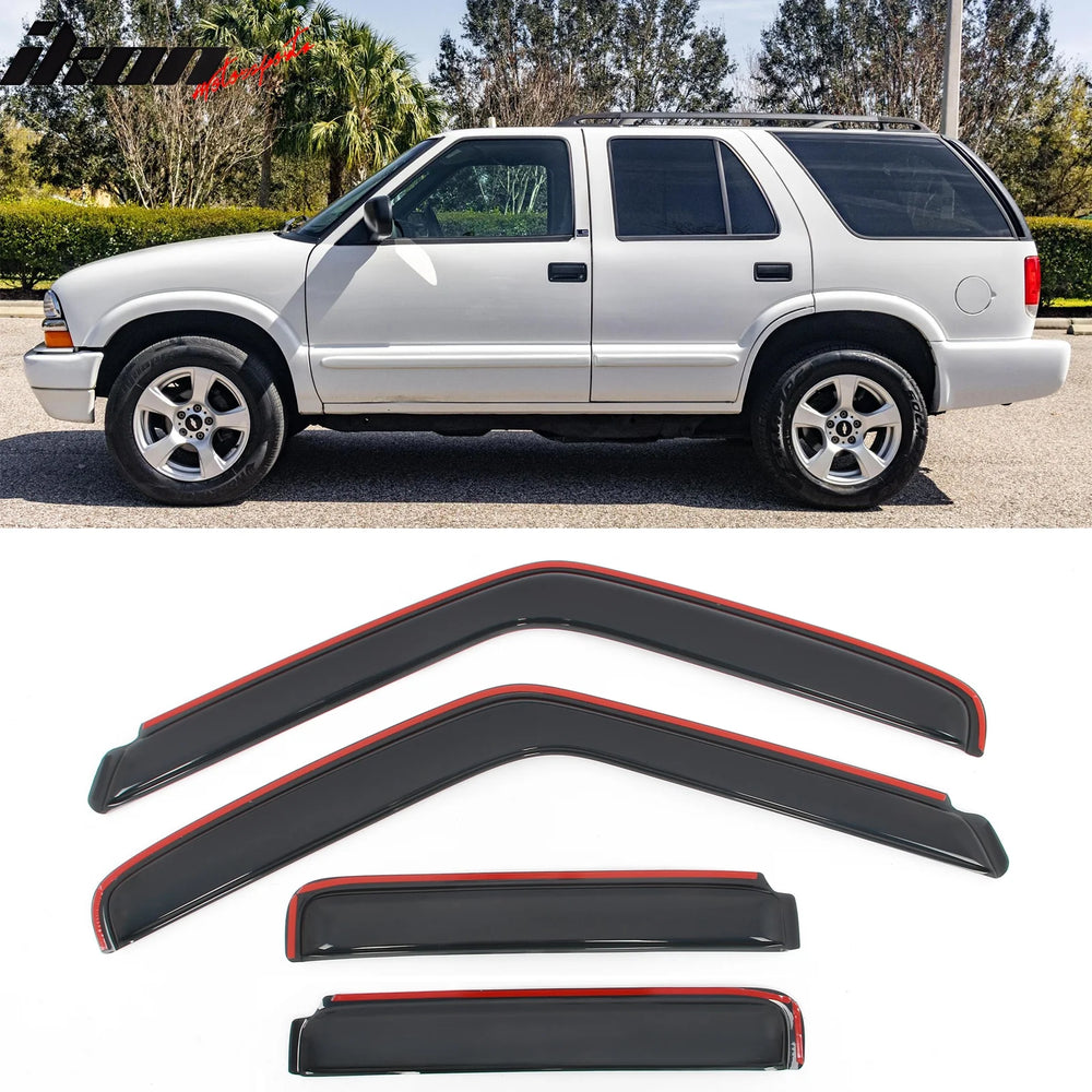 Slim In-Channel Window Visors, Smoke Tint