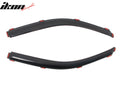 Standard Cab Window Visors, Smoke Tint