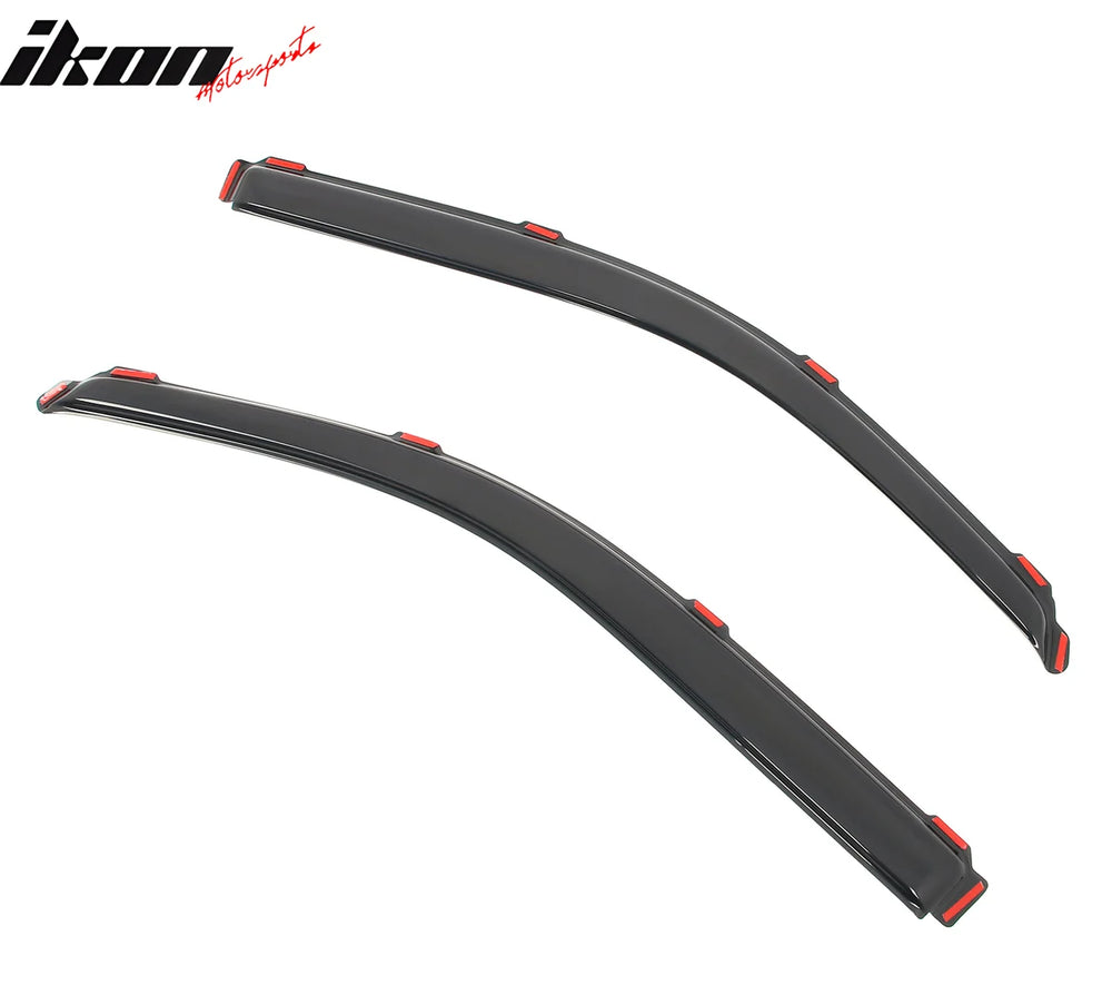 Standard Cab Window Visors, Smoke Tint