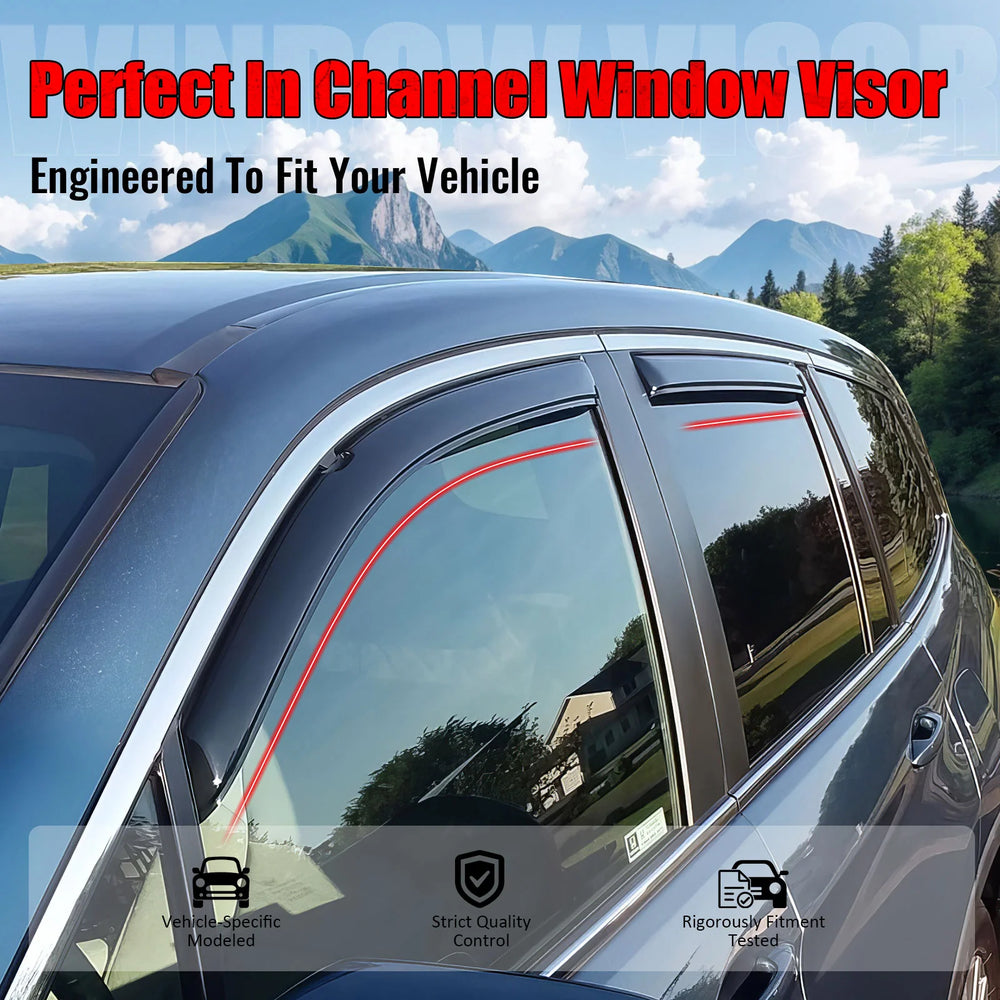 Slim In-Channel Window Visors