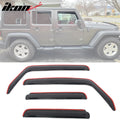 4-Door In-Channel Window Visors